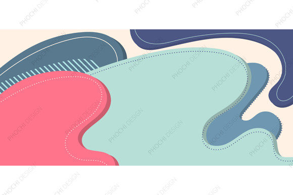 Download Abstract Trendy Organic Shape Forms Line - Trendy Collection