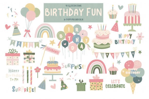 Download Birthday Fun Clipart Set - Set Collection
