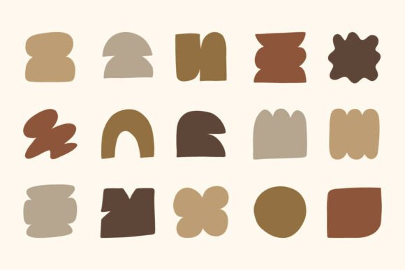 Download Neutral Abstract Shapes SVG Bundle Set - Set Collection