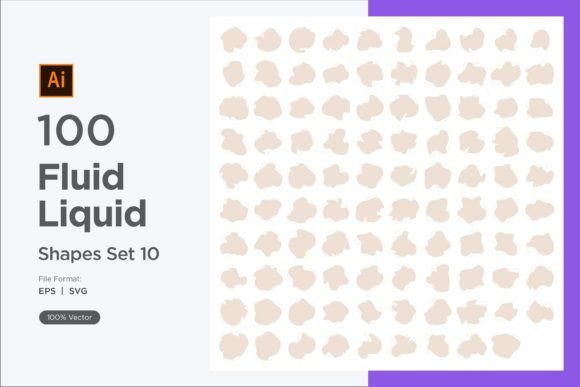 Download Fluid Liquid Shape V4 100 SET 10 - Set Collection
