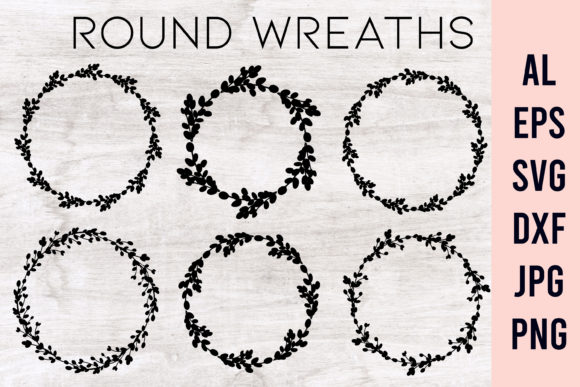 Download Floral Wreath, Easter Circle Frame Set - Set Collection