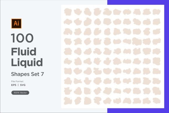 Download Fluid Liquid Shape V4 100 SET 7 - Set Collection
