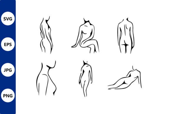 Download Minimalist Female Figure Line Art Set - Set Collection