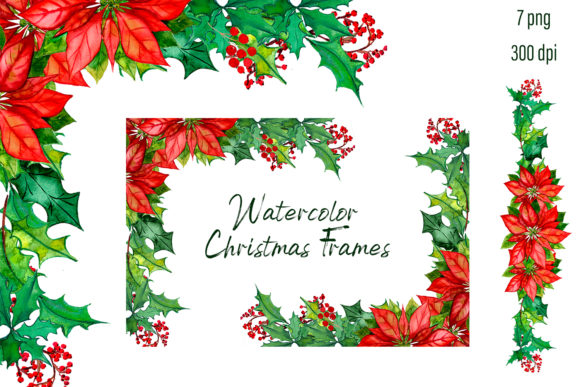 Download Christmas Wreath Poinsettia Clipart - Set Collection