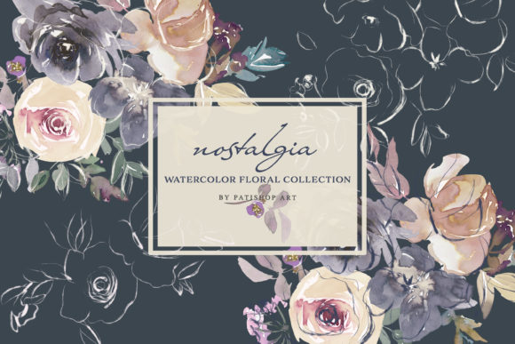 Download Autumn Watercolor Floral Clipart Set - Set Collection