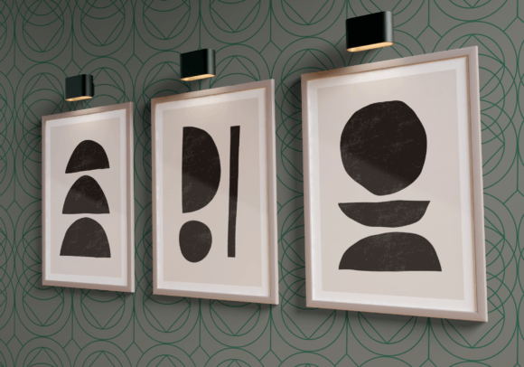 Download Set of 3 Contemporary Abstract Wall Art - Set Collection