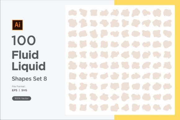 Download Fluid Liquid Shape V4 100 SET 8 - Set Collection