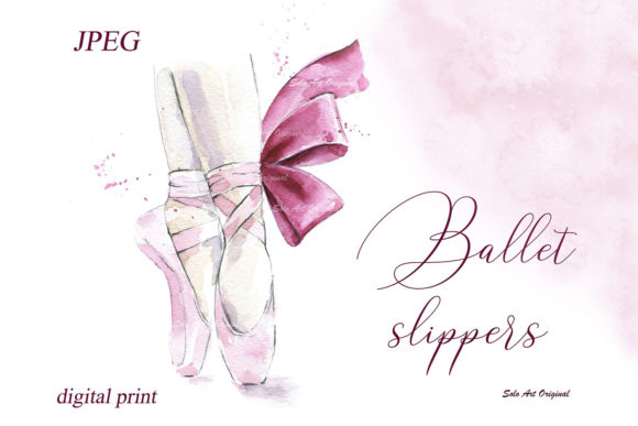 Download Ballet Slippers Ballerina Shoes Printable - Premium Resources