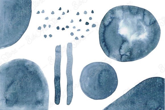 Download Abstract Geometric Watercolor Shapes Set - Set Collection