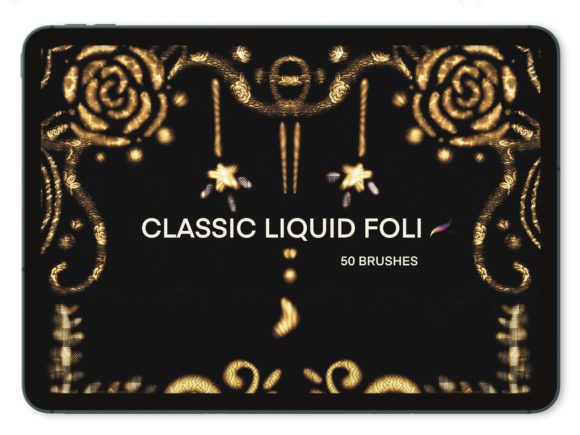 Download 50 Procreate Liquid Foil (Set Classic ) - Set Collection