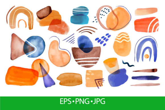 Download Abstract Watercolor Colorful Shapes - Colorful shapes Collection