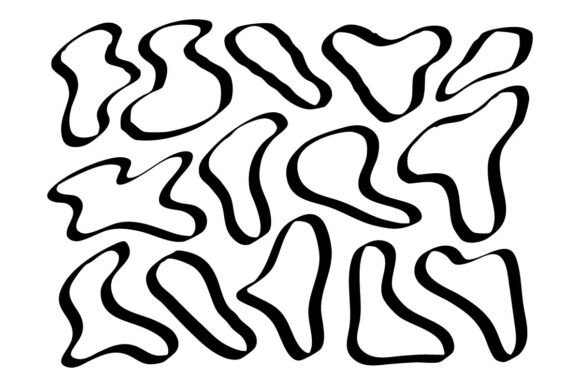 Download Abstract Bold Blob Shape Bundle Set - Set Collection