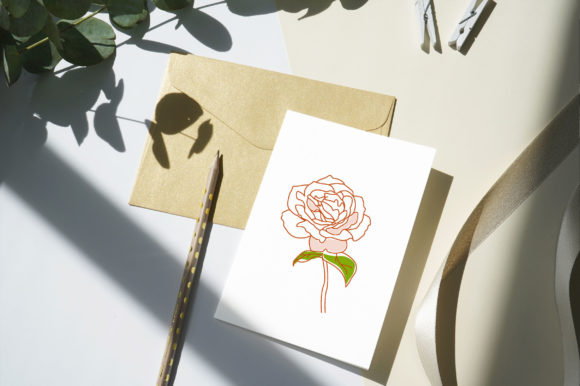 Download Minimal Art Roses Drawing - Premium Bundle