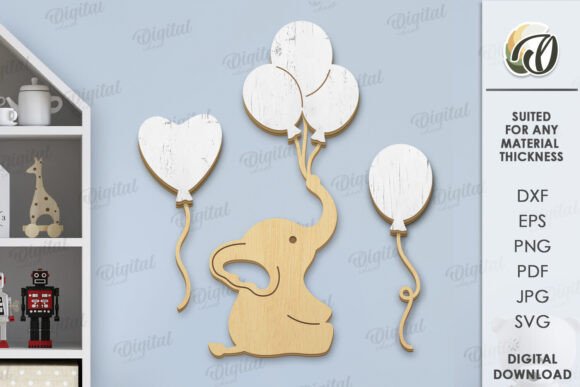 Download 3D Nursery Decor Set Laser Cut - Set Collection